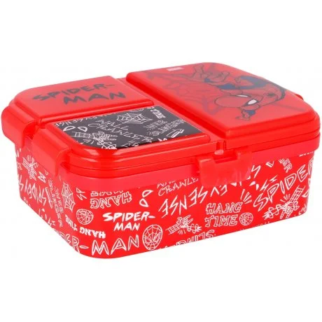 Multibox XL na svačinu Spiderman se 4 přihrádkami
