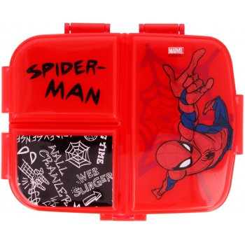 Multibox XL na svačinu Spiderman se 4 přihrádkami