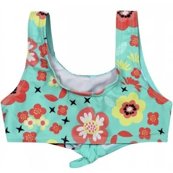 Dívčí dvoudílné plavky Minnie Mouse s květinami