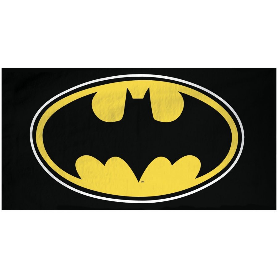 BrandMac · Bavlněná plážová osuška Batman - motiv Logo - 100% bavlna - 70 x 140 cm