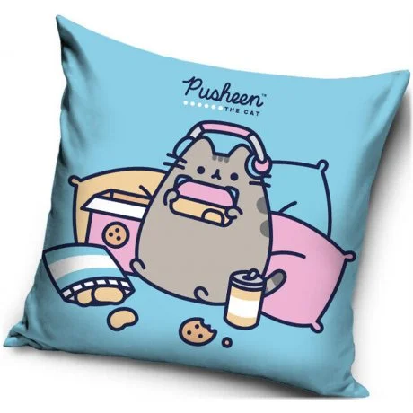 Povlak na polštář Kočička Pusheen - Piknik v posteli