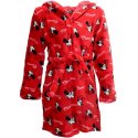 Dívčí župan s kapucí Minnie Mouse - červený