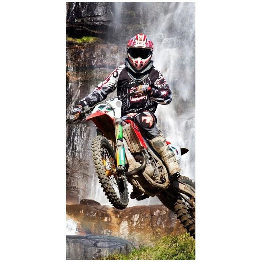 Faro · Bavlněná plážová osuška Motocross Enduro - 100% bavlna - 70 x 140 cm