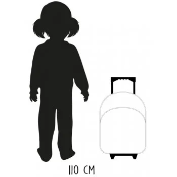 Dívčí cestovní batoh na kolečkách Kouzelná beruška