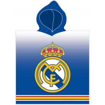 Dětské pončo - osuška s kapucí FC Real Madrid