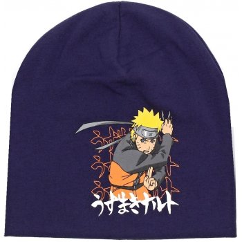 Dětská jarní / podzimní čepice Naruto - tmavě modrá