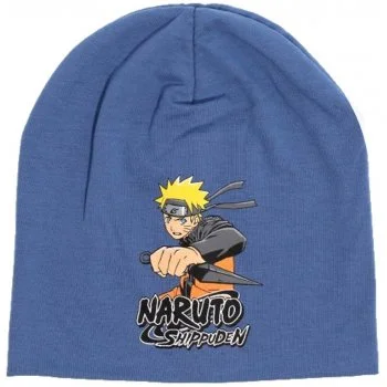 Dětská jarní / podzimní čepice Naruto - šedo modrá