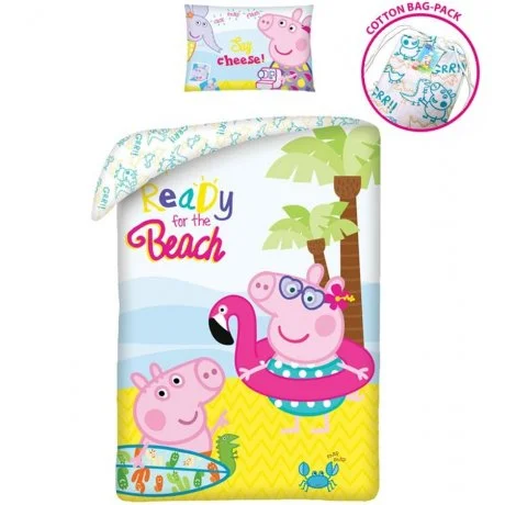Bavlněné ložní povlečení Prasátko Peppa - Ready for The Beach