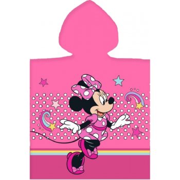 Dívčí plážové pončo - osuška s kapucí Minnie Mouse
