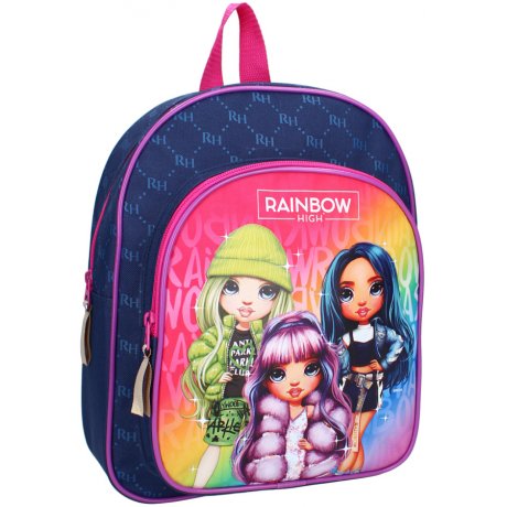 Dívčí batoh s přední kapsou Rainbow High