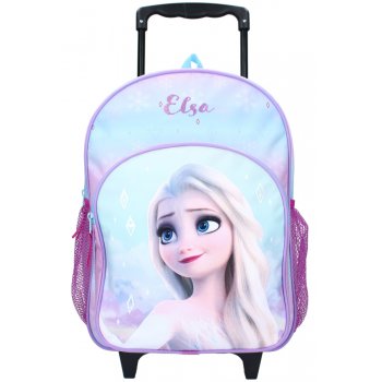 Dětský cestovní kufr na kolečkách s přední kapsou Frozen