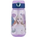 Plastová láhev na pití s brčkem a víčkem Ledové království