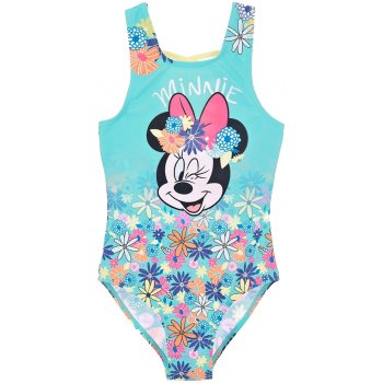 Dívčí jednodílné květované plavky Minnie Mouse