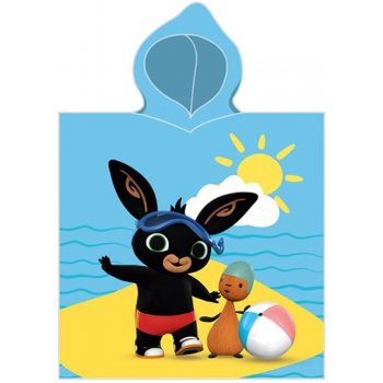 Chlapecké plážové pončo - osuška s kapucí Zajíček Bing