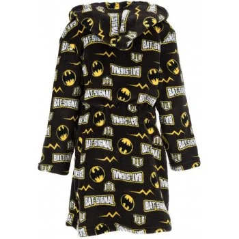Dětský coral fleece župan s kapucí Batman