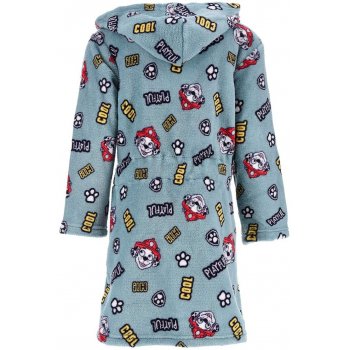 Dětský coral fleece župan s kapucí Tlapková patrola - Marshall