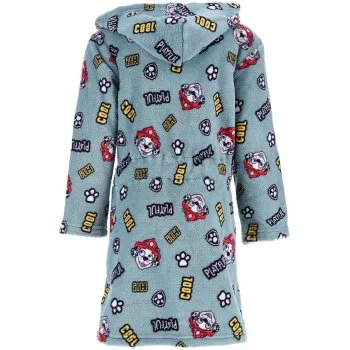 Dětský coral fleece župan s kapucí Tlapková patrola - Marshall