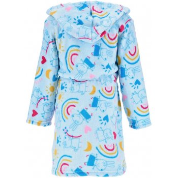 Dětský coral fleece župan s kapucí Prasátko Peppa
