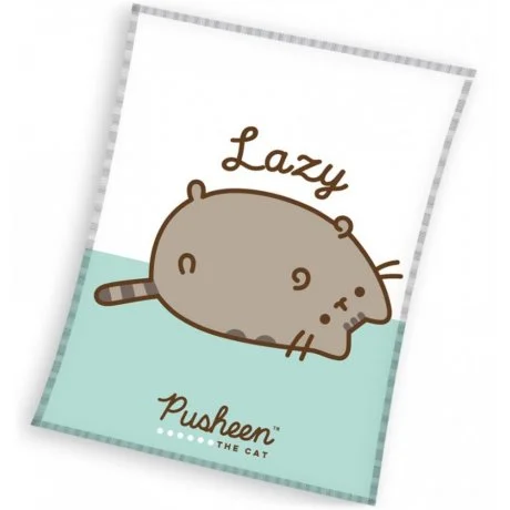 Coral fleece deka Líná kočička Pusheen