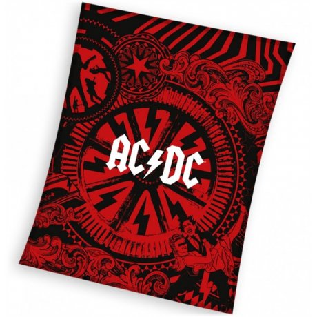 Velká coral fleece deka AC/DC Black Ice