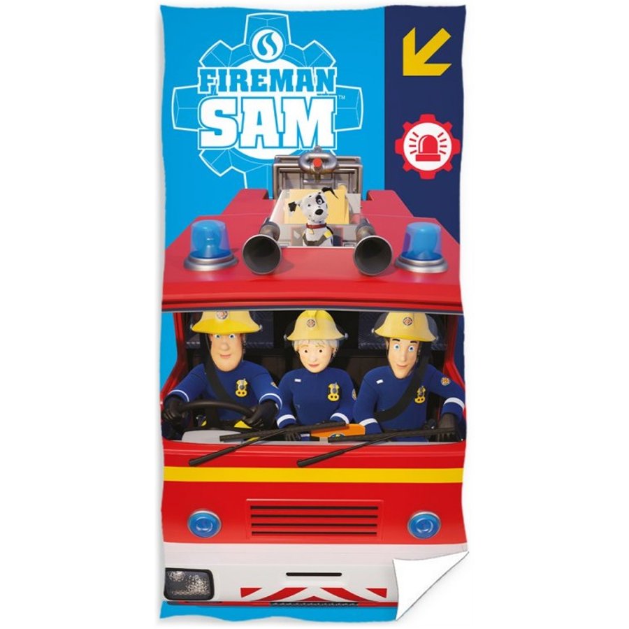 Carbotex · Plážová osuška Požárník Sam - Výjezd hasičů - 100% bavlna - 70 x 140 cm