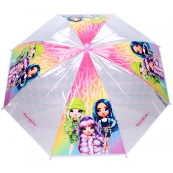 Dětský transparentní deštník Rainbow High