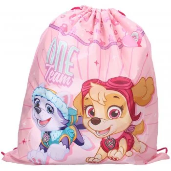 Dívčí sáček na přezůvky / vak na záda Tlapková patrola