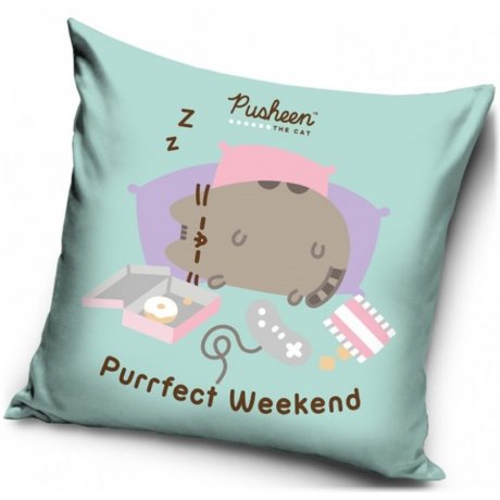 Povlak na polštář Kočička Pusheen - Purrfect Weekend