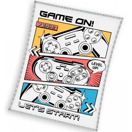 Velká coral fleece deka Game On! Let's start!