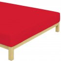 Jersey prostěradlo na jednolůžko - 90 x 200 cm - červené