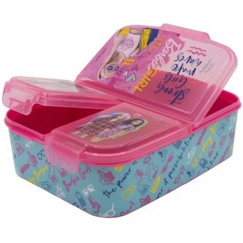 Multibox na svačinu Barbie se 3 přihrádkami
