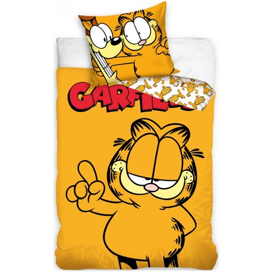 Carbotex · Bavlněné ložní povlečení kocour Garfield - 100% bavlna Renforcé - 70 x 90 cm + 140 x 200 cm