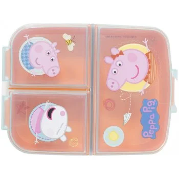 Multibox na svačinu Prasátko Peppa se 3 přihrádkami