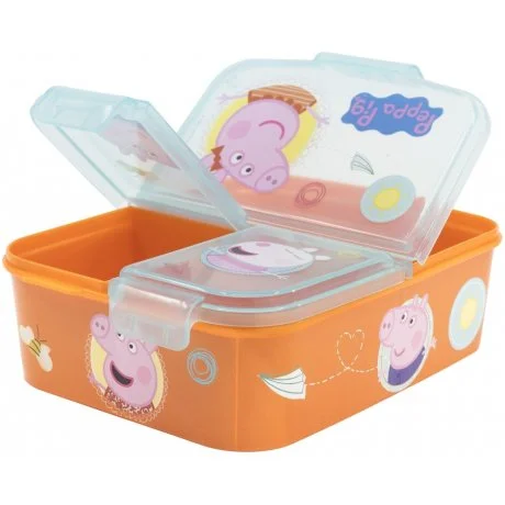 Multibox na svačinu Prasátko Peppa se 3 přihrádkami