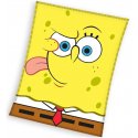 Velká coral fleece deka SpongeBob Emoji