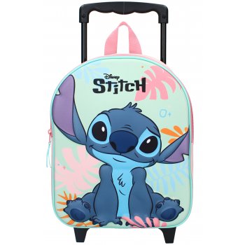Dětský cestovní 3D batoh na kolečkách Lilo & Stitch