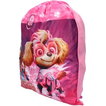 Dívčí sáček na přezůvky / vak na záda Tlapková patrola ve velkofilmu