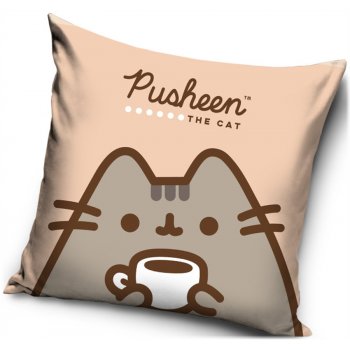 Povlak na polštář Kočička Pusheen - Čas na kávu