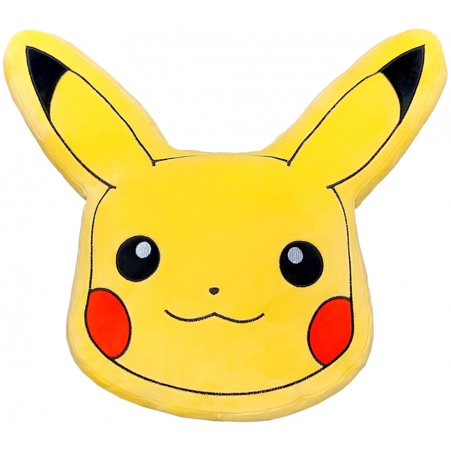 Halantex · Tvarovaný 3D polštářek Pokémon Pikachu - 35 x 37 cm