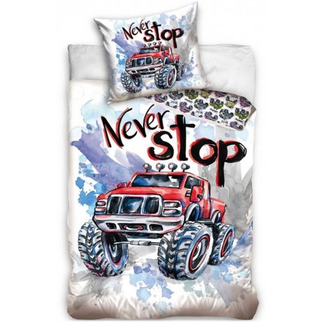 Bavlněné ložní povlečení Monster Truck - Never Stop