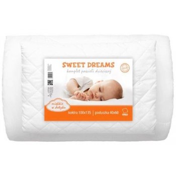 Souprava dětské přikrývky 100x135 cm a polštáře 40x60 cm do postýlky