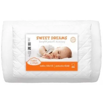 Souprava dětské přikrývky 100x135 cm a polštáře 40x60 cm do postýlky