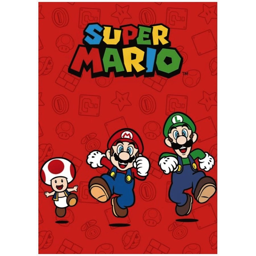 Sahinler · Fleecová deka Super Mario & Luigi & Toad - 100 x 140 cm