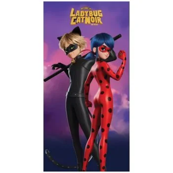 Dívčí plážová osuška Kouzelná Beruška a Černý kocour ve filmu