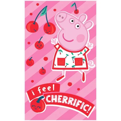 Dívčí ručník Prasátko Peppa - I Feel Cherrific