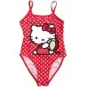 Holčičí jednodílné plavky Hello Kitty. Dětské plavky s obrázkem kočičky Kitty s její charakteristickou mašlí na červeném podkladu s bílými puntíky. Ramínka, lemy a celá zadní část plavek jsou jednobarevné - červené. Materiál plavek je poměrně elastický, takže se dobře přizpůsobí tělu, plavky se snadno oblékají a pohodlně se nosí. Tyto dívčí plavky Hello Kitty nabízíme ve velikostech 104/110, 116/122 nebo 128/134.
TIP • Pokud si i Vaše holčička oblíbila kočičku Kitty s její charakteristickou mašličkou na oušku, prohlédněte si celou naši nabídku produktů s motivem Hello Kitty.