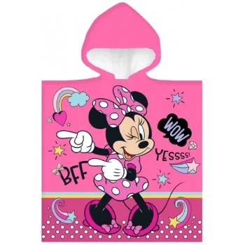 Dívčí plážové pončo - osuška s kapucí Minnie Mouse