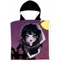 Dětská osuška s kapucí - plážové pončo Wednesday - Gothic Girl