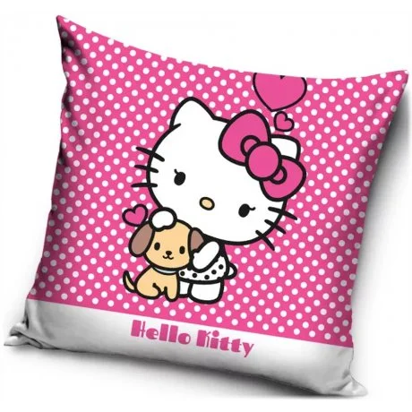 Povlak na polštář Hello Kitty a její mazlíček