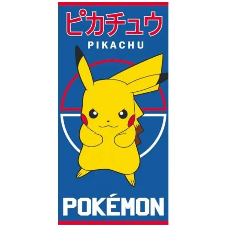Plážová osuška Pokémon Pikachu - Bleskový útok